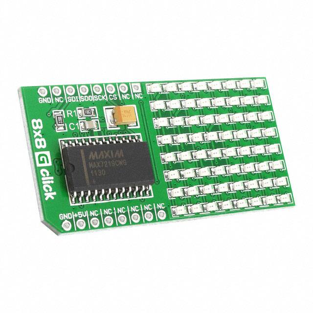 MIKROE-1306 MikroElektronika                                                                    DISPLAY BOARD 8X8 GREEN CLICK