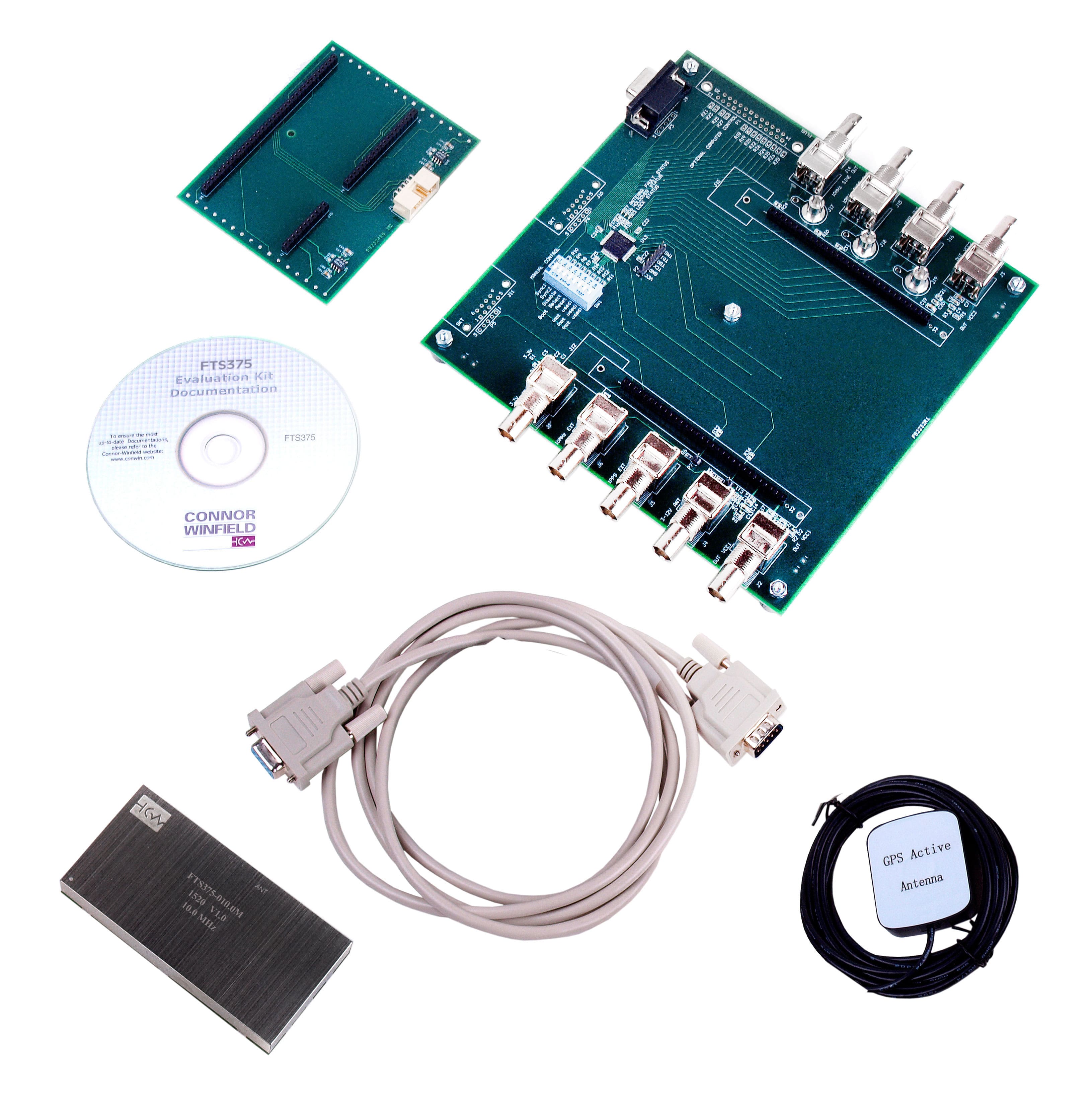 FTS375 EVAL KIT Connor-Winfield                                                                    GPS TIMING MODULE EVAL BOARD