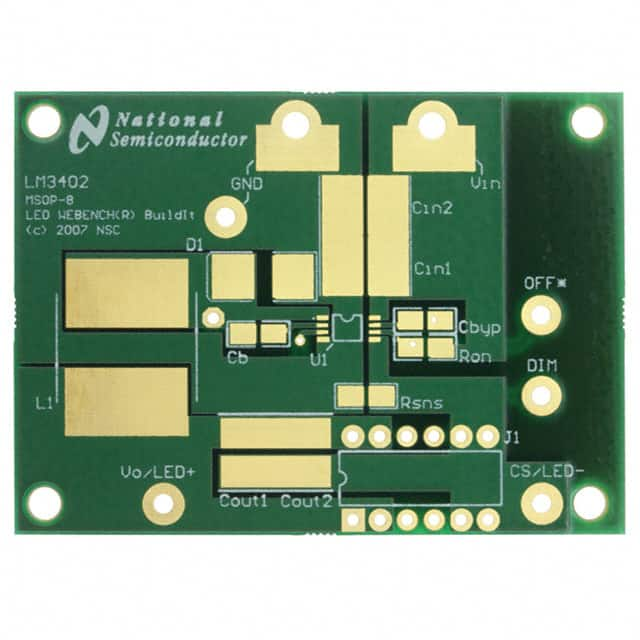 551600003-001A Texas Instruments                                                                    BOARD WEBENCH MSOP LM3402