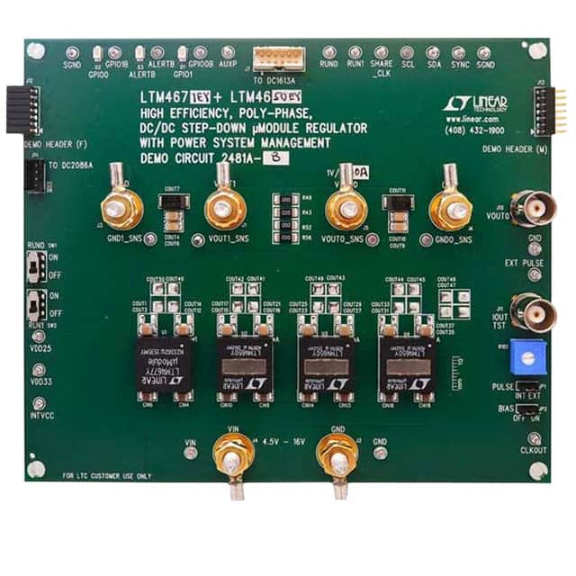 DC2481A-B Linear Technology/Analog Devices                                                                    DEMO BRD LTM4677 & LTM4650(X3)