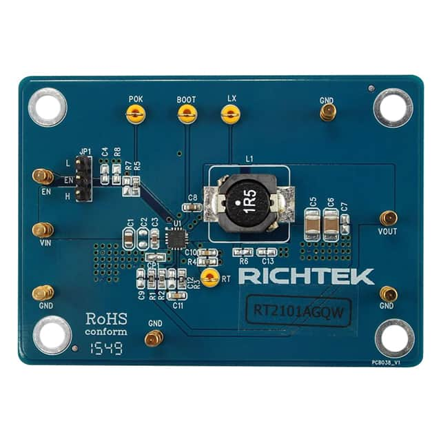 EVB_RT2101AGQW Richtek USA Inc.                                                                    EVAL MODULE FOR RT2101AGQW