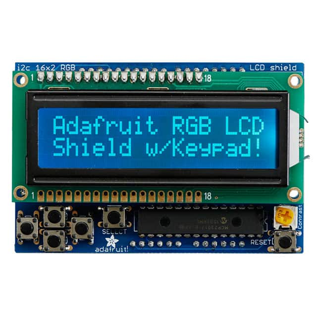 714 Adafruit Industries LLC                                                                    RGB LCD 16X2 CHAR DISPLAY SHIELD