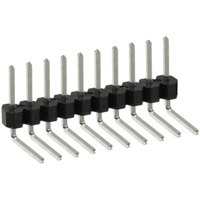 PEC10SBCN Sullins Connector Solutions                                                                    CONN HEADER .100 SINGL R/A 10POS