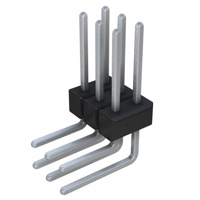 PEC03DGBN Sullins Connector Solutions                                                                    CONN HEADER .100 DUAL R/A 6POS