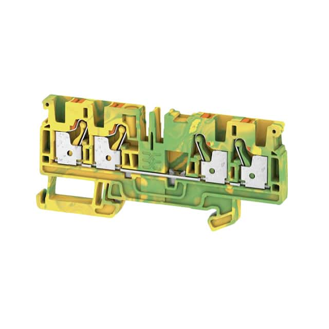 2051560000 Weidmuller                                                                    PE TERMINAL, PUSH IN, 4 MM, GRE