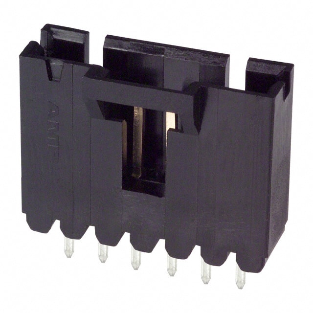 103735-5 TE Connectivity AMP Connectors                                                                    CONN HEADER VERT .100 6POS 30AU