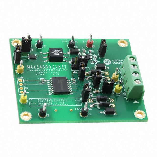 MAX14880EVKIT# Maxim Integrated                                                                    EVAL MAX14880 TXRX CAN