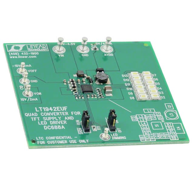 DC688A Linear Technology/Analog Devices                                                                    BOARD EVAL FOR LT1942EUF