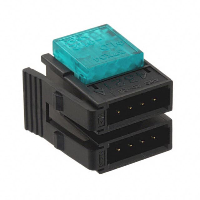 37108-2124-0W0 FL 3M                                                                    CONN PLUG 8POS(4X2) 22-20AWG GRN