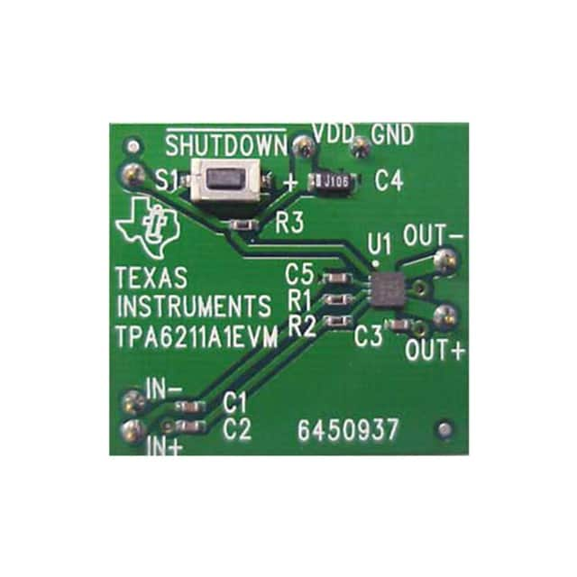 TPA6211A1EVM Texas Instruments                                                                    EVAL MODULE FOR TPA6211A1