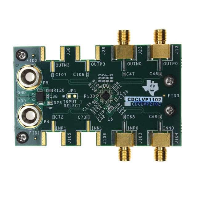 CDCLVP1102EVM Texas Instruments                                                                    EVALUATION MODULE FOR CDCLVP1102