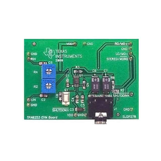 TPA0253EVM Texas Instruments                                                                    EVAL MOD AUDIO PWR FOR TPA0253