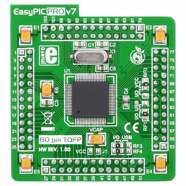 MIKROE-996 MikroElektronika                                                                    MCU CARD EASY PRO V7 PIC18F87K22