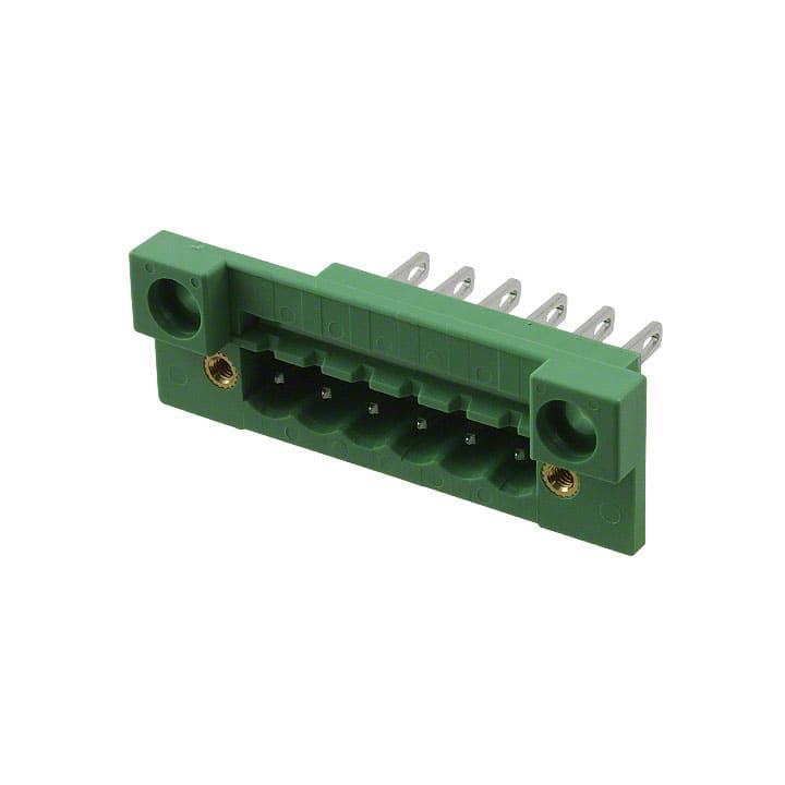 0710060 Phoenix Contact                                                                    TERM BLK HEADER 6POS GREEN