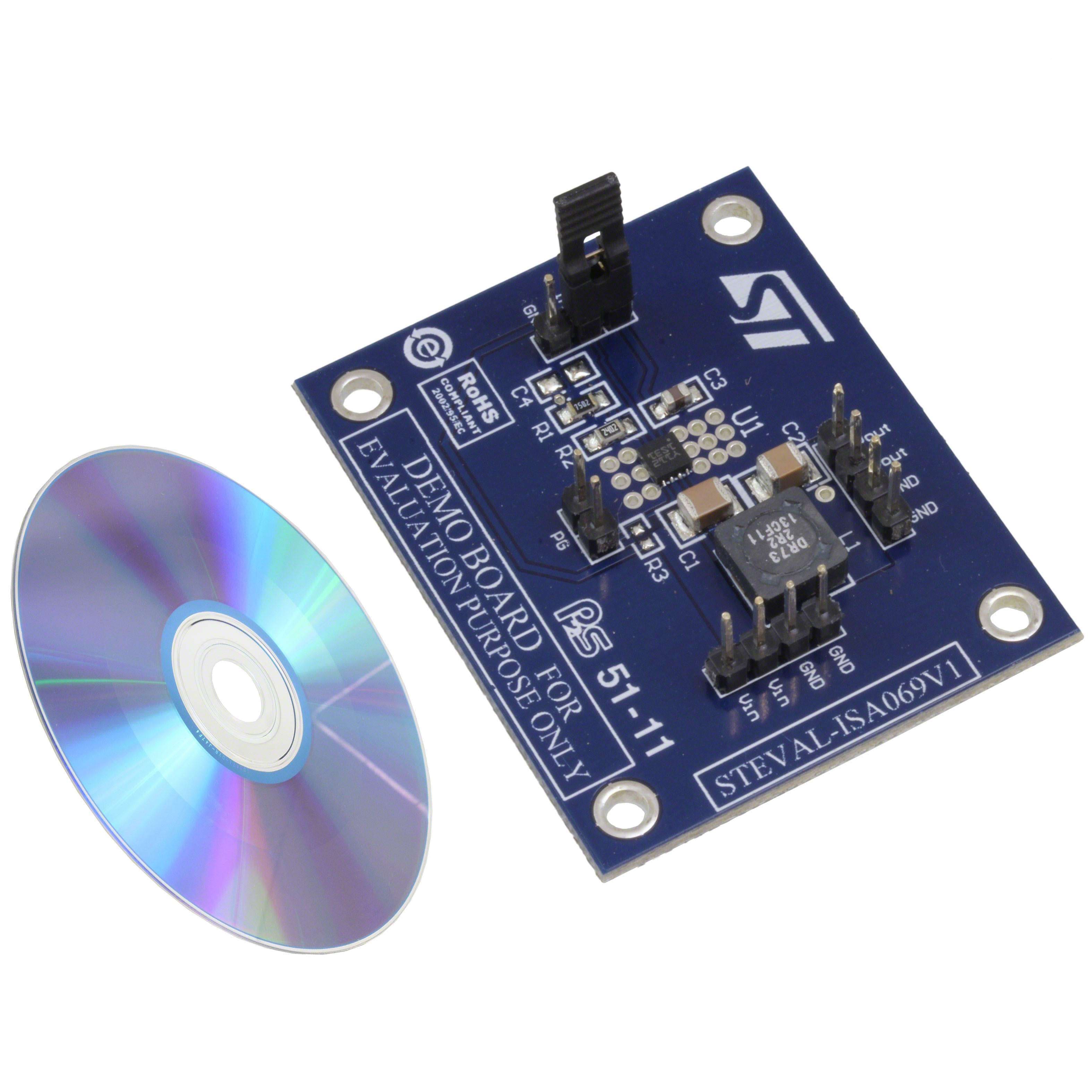 STEVAL-ISA069V1 STMicroelectronics                                                                    BOARD DEMO ST1S31 REG DFN 3X3