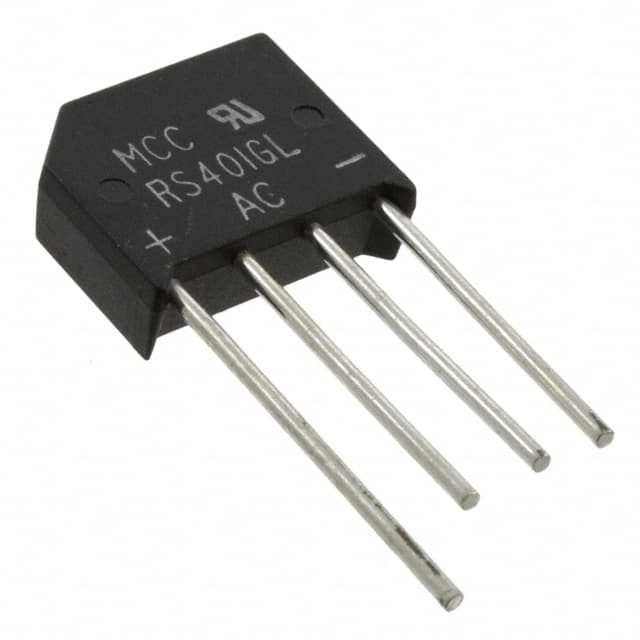 RS401GL-BP Micro Commercial Co                                                                    IC BRIDGE RECT GPP 4A 50V RS-4L