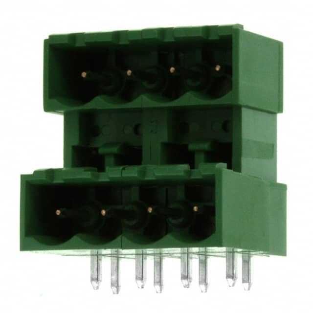 284061-4 TE Connectivity AMP Connectors                                                                    TERM BLOCK HDR 8POS 90DEG 5.08MM