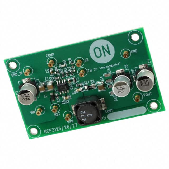 NCP3125AGEVB ON Semiconductor                                                                    BOARD EVAL NCP3125 4A SYNC REG