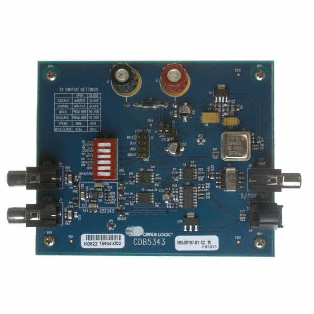 CDB5343 Cirrus Logic Inc.                                                                    BOARD EVAL FOR CS5343 STEREO ADC