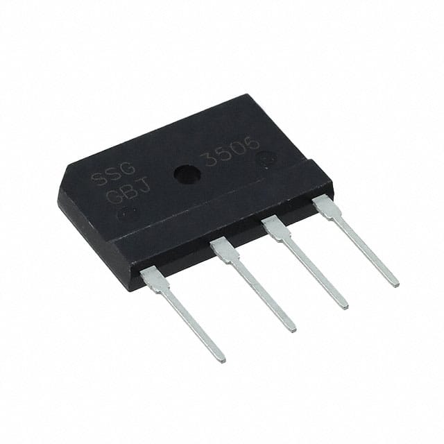 GBJ10005TB SMC Diode Solutions                                                                    BRIDGE RECT 1PHASE 50V 10A GBJ