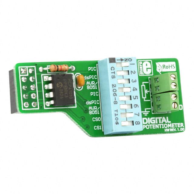 MIKROE-198 MikroElektronika                                                                    BOARD DIGITAL POTENTIOMETER