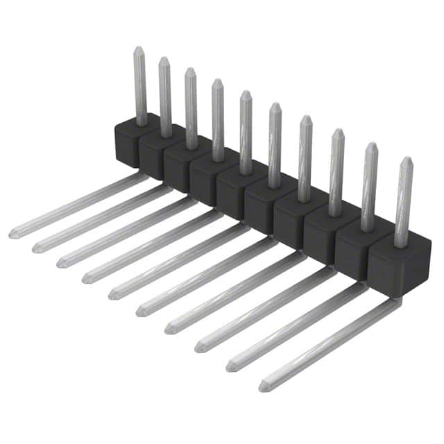 PEC10SBDN Sullins Connector Solutions                                                                    CONN HEADER .100 SINGL R/A 10POS