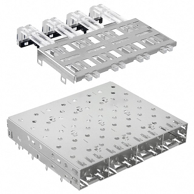 U77-C4110-1011 Amphenol Commercial Products                                                                    CONN SFP CAGE 1X4 W/LT PIPE