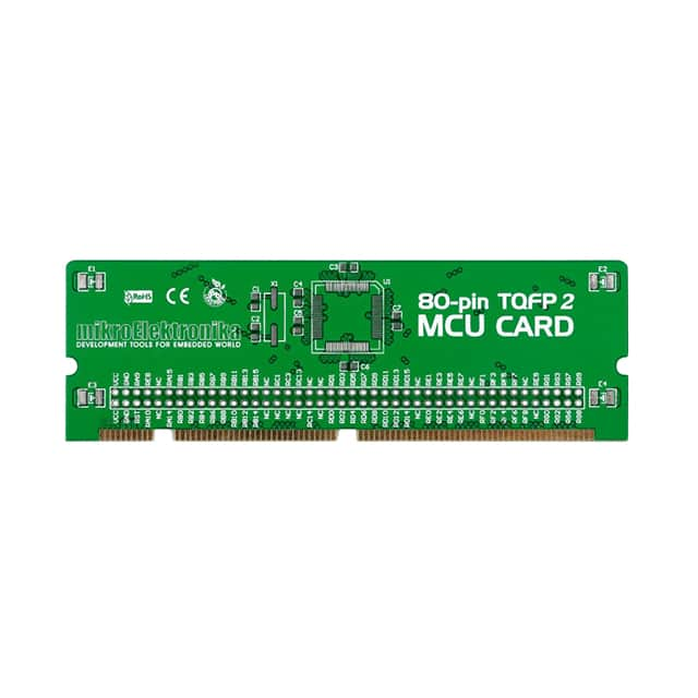 MIKROE-559 MikroElektronika                                                                    BIGDSPIC6 80-PIN TQFP 2 MCU CARD