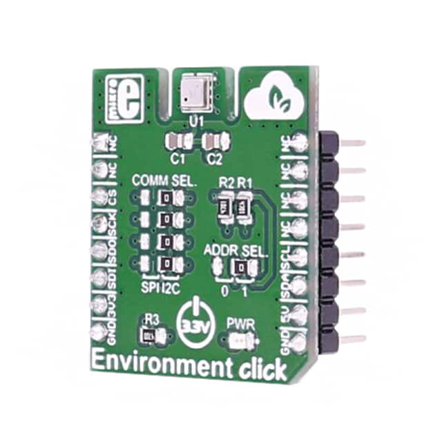 MIKROE-2467 MikroElektronika                                                                    BME680 ENVIRONMENT CLICK