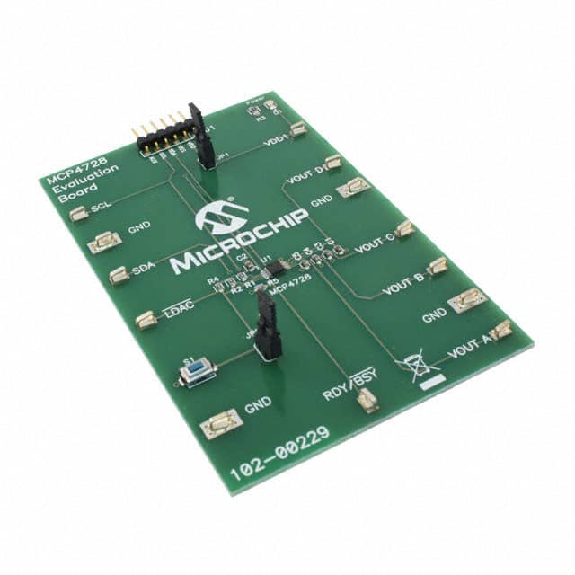 MCP4728EV Microchip Technology                                                                    BOARD EVAL 12BIT 4CH DAC MCP4728