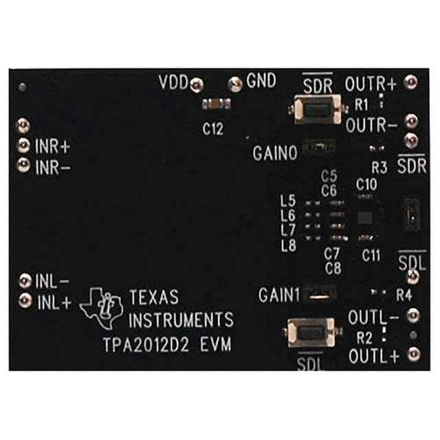 TPA2012D2EVM Texas Instruments                                                                    EVALUATION MODULE FOR TPA2012D2