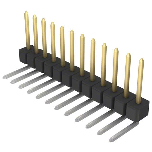 PBC12SGBN Sullins Connector Solutions                                                                    CONN HEADER .100 SINGL R/A 12POS