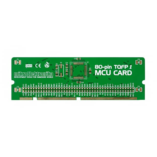 MIKROE-558 MikroElektronika                                                                    BIGDSPIC6 80-PIN TQFP 1 MCU CARD