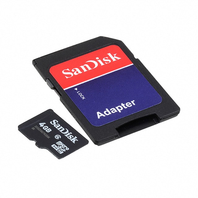 MIKROE-1282 MikroElektronika                                                                    MICROSD CARD 4GB WITH ADAPTER