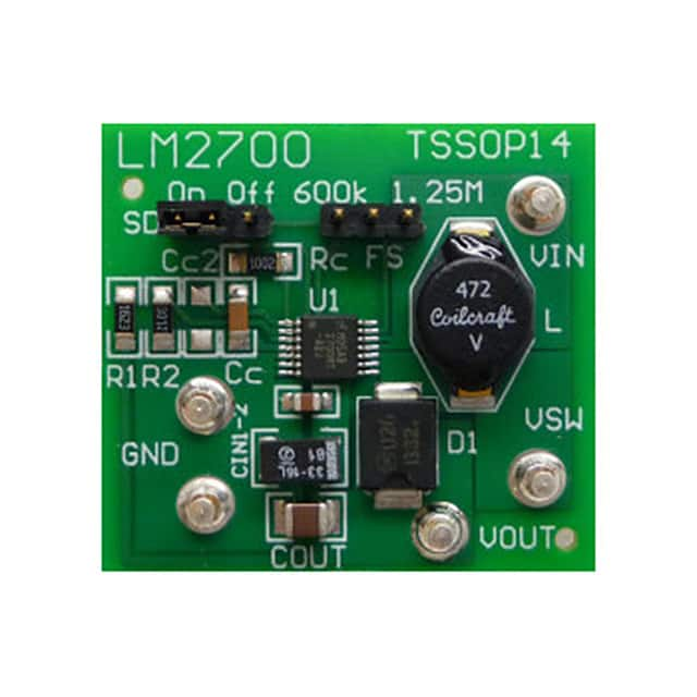 LM2700MT-ADJEV Texas Instruments                                                                    BOARD EVALUATION LM2700MT-ADJ