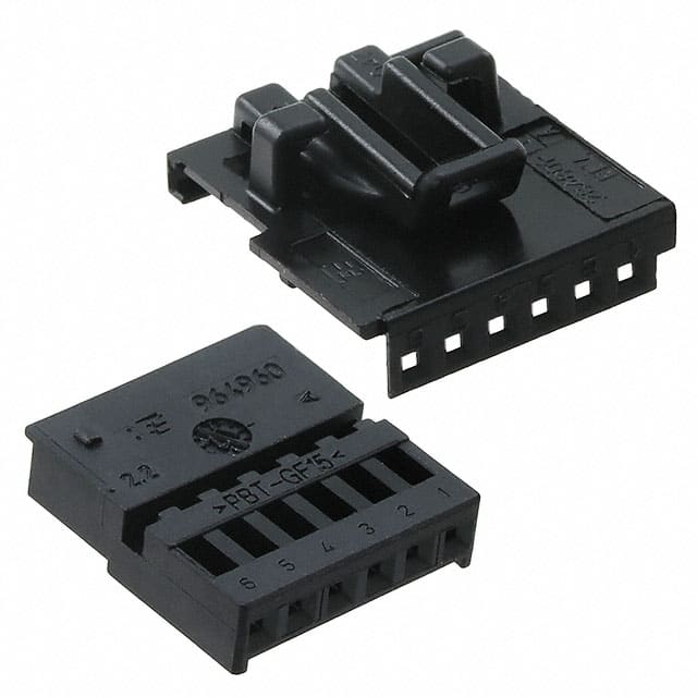 284802-1 TE Connectivity AMP Connectors                                                                    MQS SOCKET HOUSING 6 POS KIT