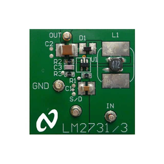 LM2731XEVAL Texas Instruments                                                                    BOARD EVALUATION LM2731X