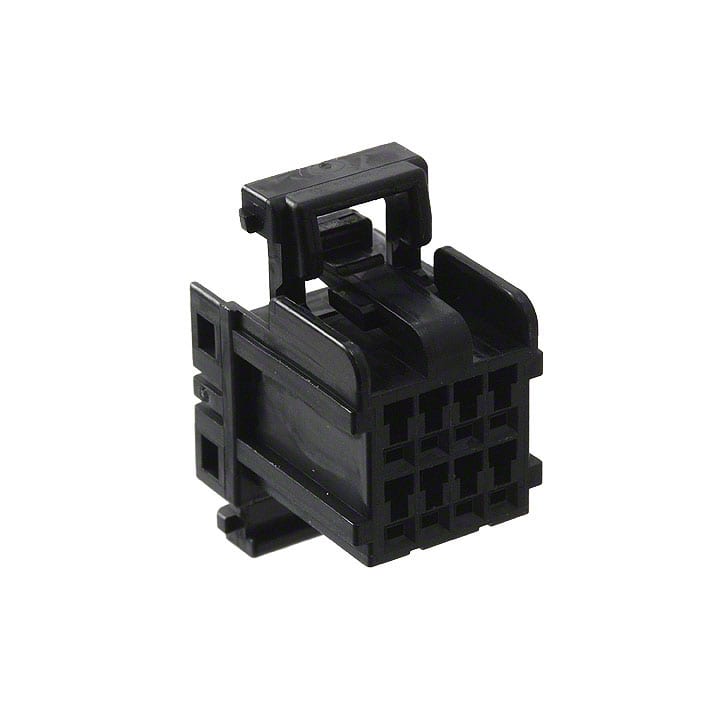 174044-2 TE Connectivity AMP Connectors                                                                    CONN PLUG HSNG 8POS DUAL BLACK