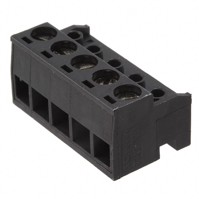 1546018-5 TE Connectivity AMP Connectors                                                                    TERM BLOCK PLUG 5POS 90DEG 5MM