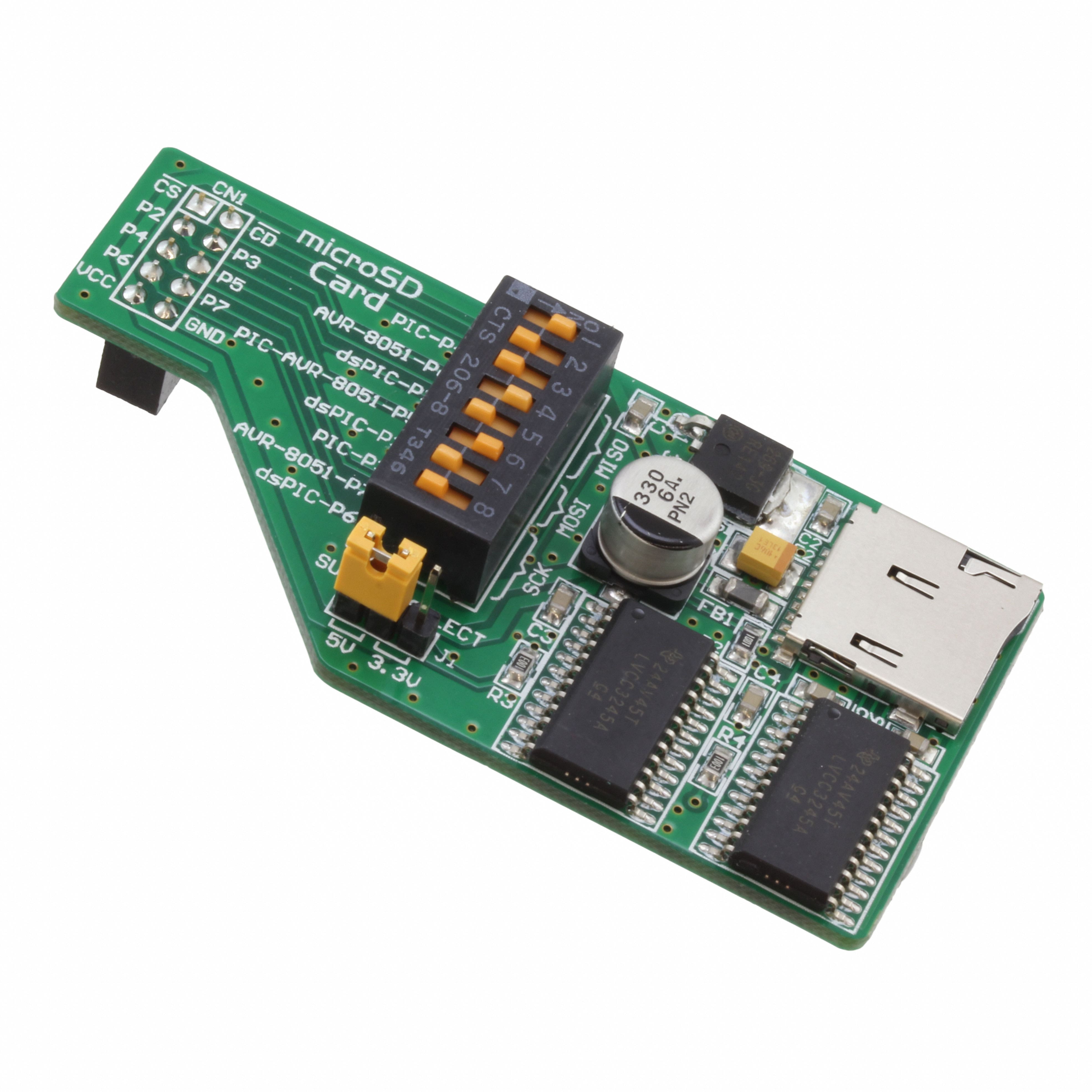 MIKROE-448 MikroElektronika                                                                    BOARD MICROSD CARD SPI