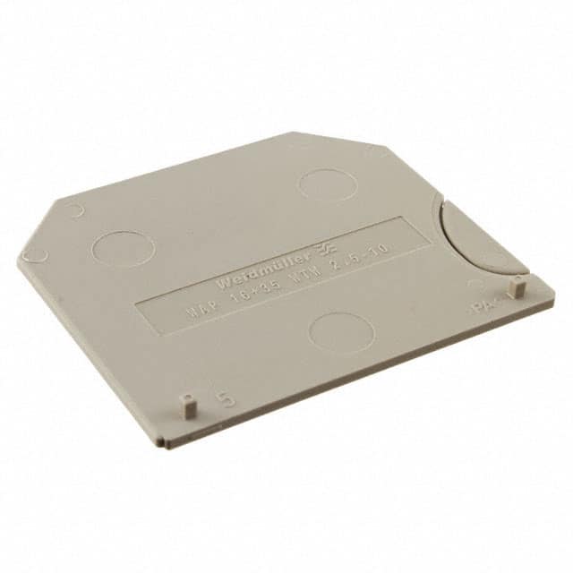 1050100000 Weidmuller                                                                    ENDPLATE WDU 16-35 WM BEIGE