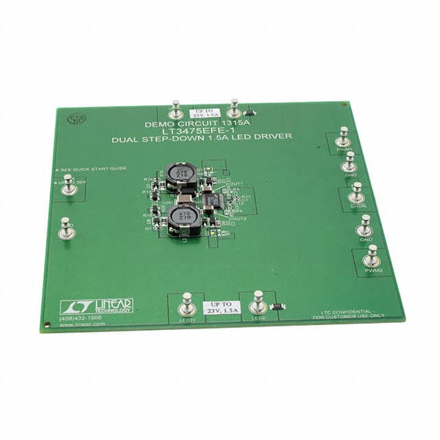 DC1315A Linear Technology/Analog Devices                                                                    EVAL BOARD LED DRIVER LT3475-1