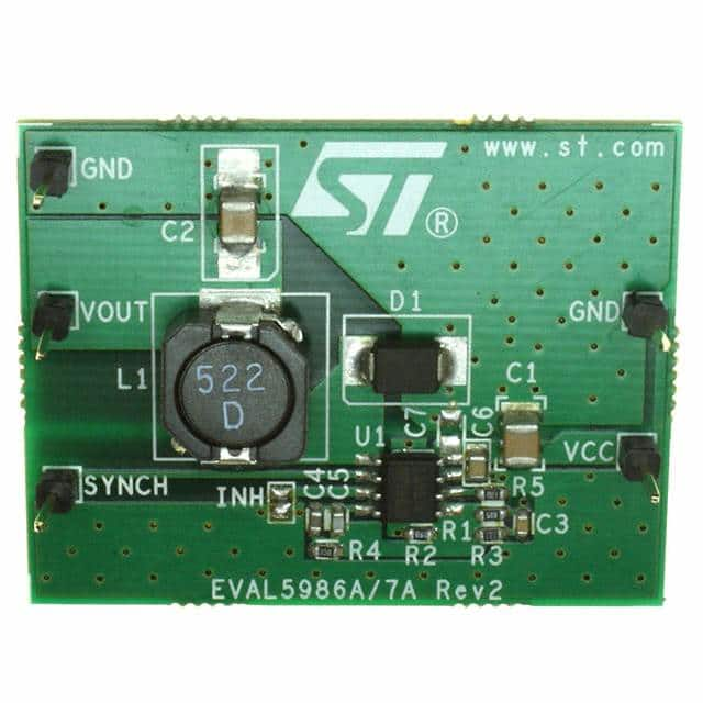 EVAL5987A STMicroelectronics                                                                    BOARD EVALUATION FOR L5987A