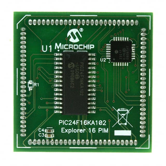 MA240017 Microchip Technology                                                                    MODULE PLUG-IN PIC24F16KA102 PIM
