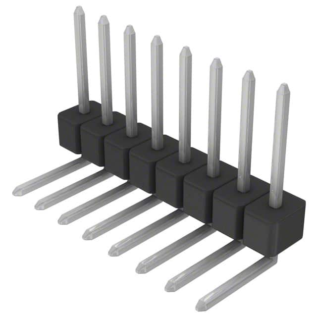 PEC08SGBN Sullins Connector Solutions                                                                    CONN HEADER .100 SINGL R/A 8POS