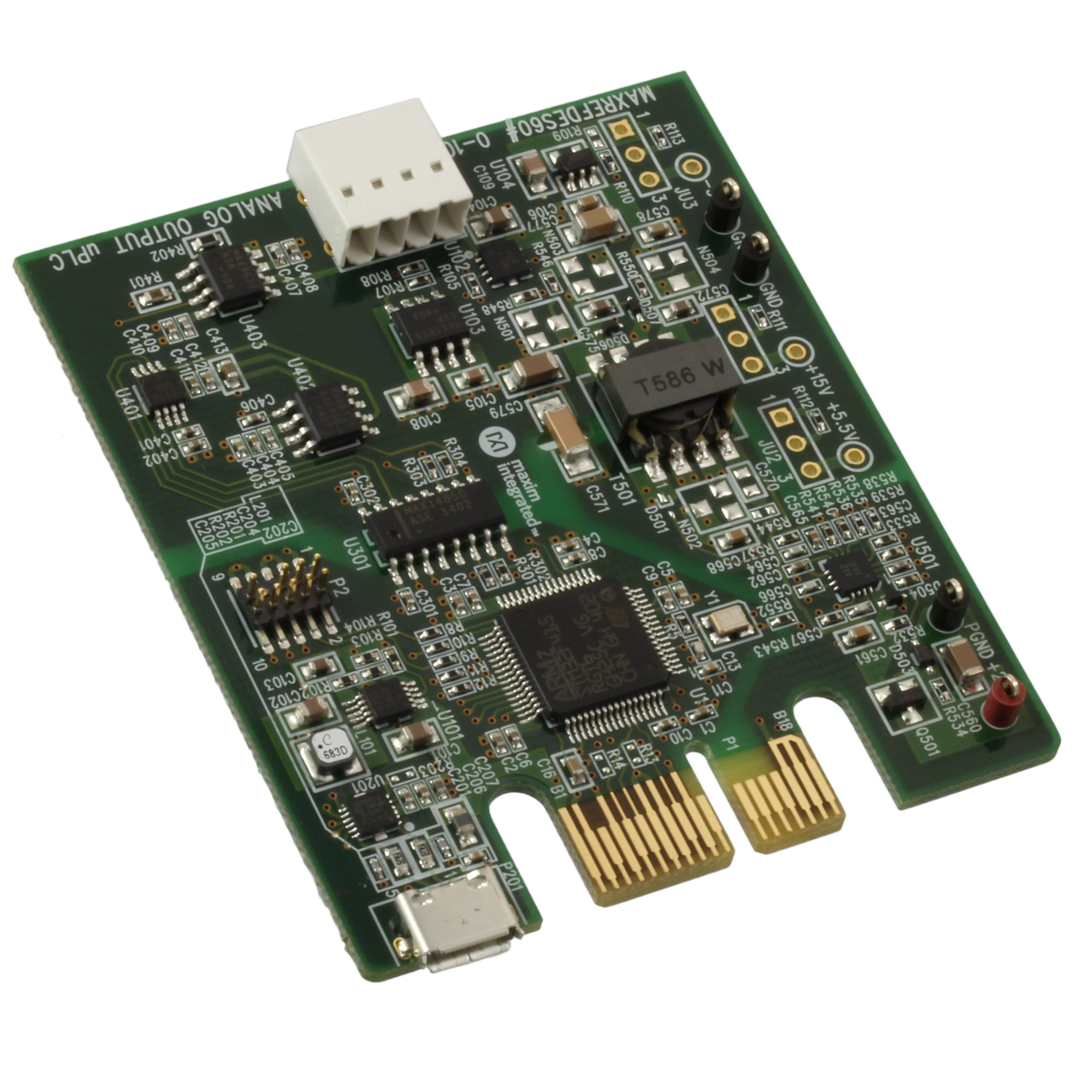 MAXREFDES60# Maxim Integrated                                                                    MICROPLC: 1 CHANNEL AO MODULE