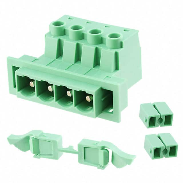 1703399 Phoenix Contact                                                                    TERM BLK HEADER 4POS GREEN