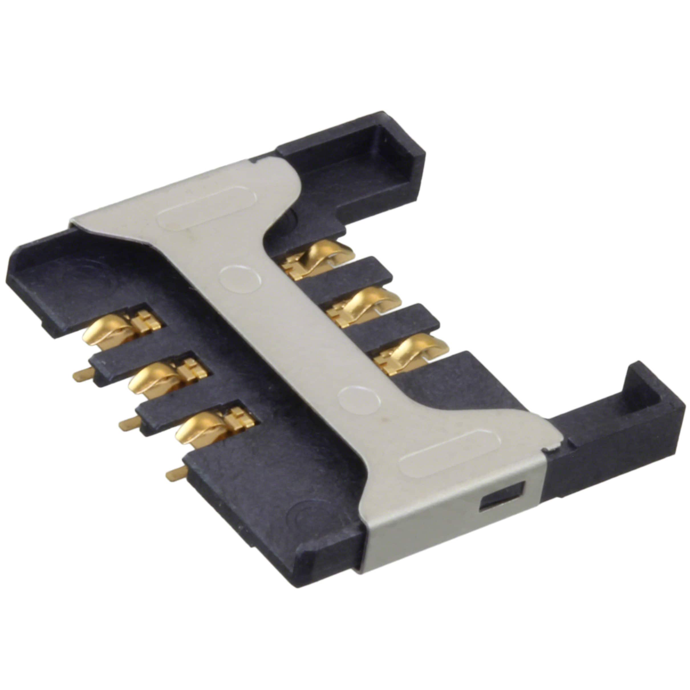 1871406-1 TE Connectivity AMP Connectors                                                                    CONN SIM CARD PUSH-PULL R/A SMD