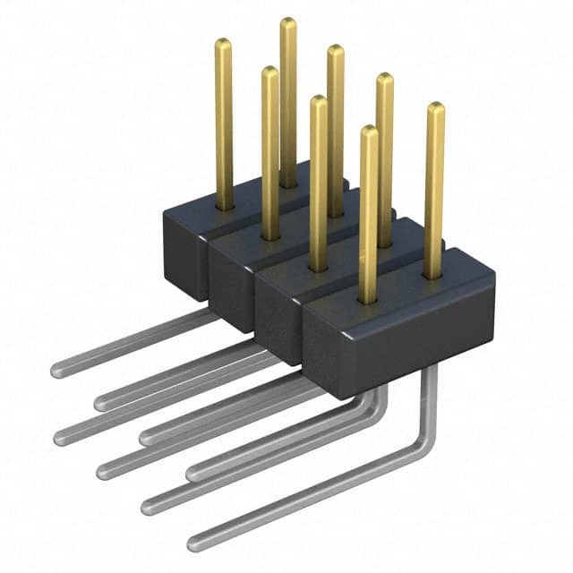 PBC04DBBN Sullins Connector Solutions                                                                    CONN HEADER .100 DUAL R/A 8POS