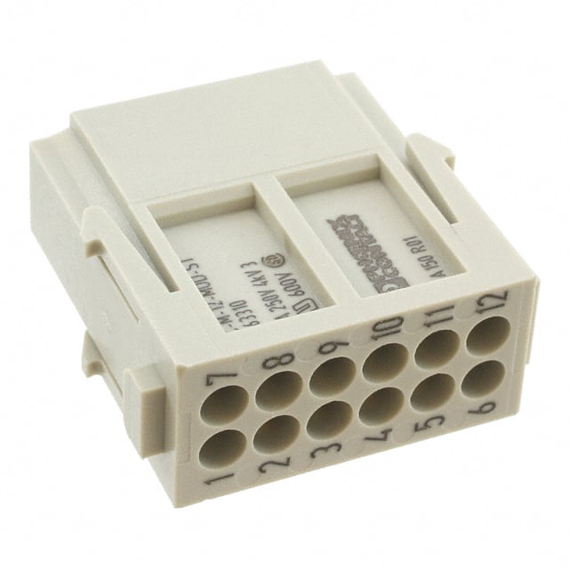 1663310 Phoenix Contact                                                                    MODULE MALE 12POS CRIMP